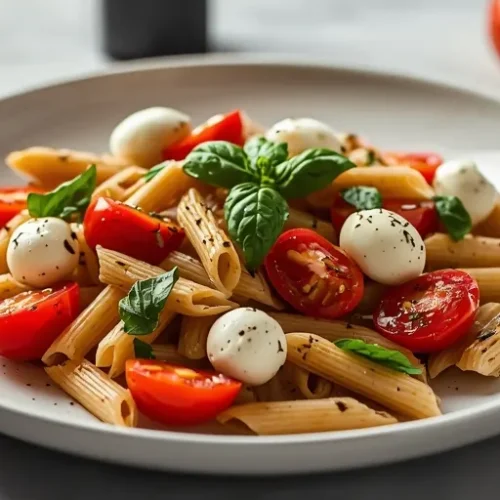 balsamic caprese pasta salad recipe