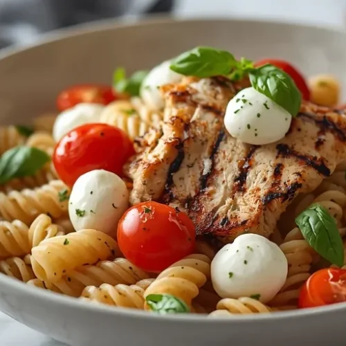 caprese chicken pasta salad recipe