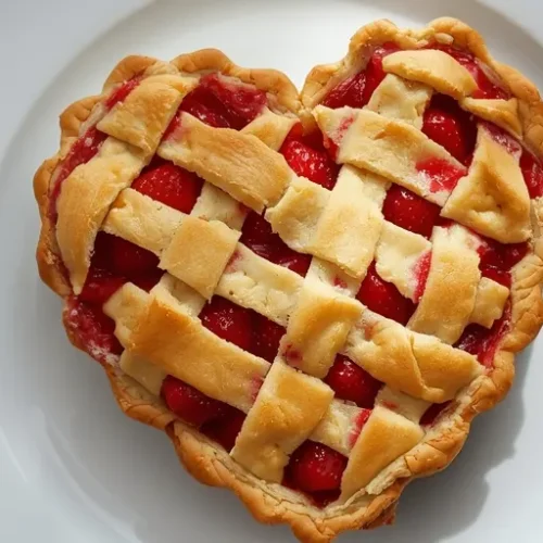 heart shaped strawberry pie recipe