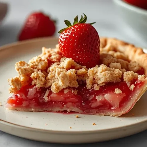 strawberry pie with crumb topping recipe