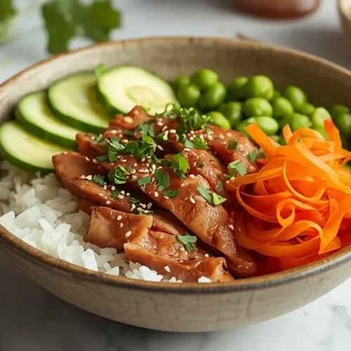 canned tuna poke bowl recipe