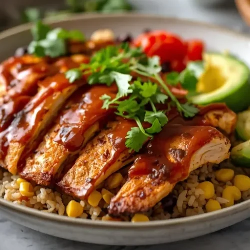 chicken burrito bowl meal prep recipe