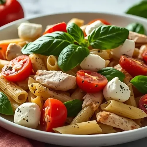 chicken caprese pasta salad recipe