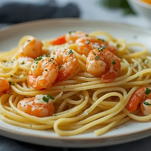 creamy garlic shrimp pasta recipe