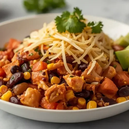 crockpot chicken burrito bowl recipe