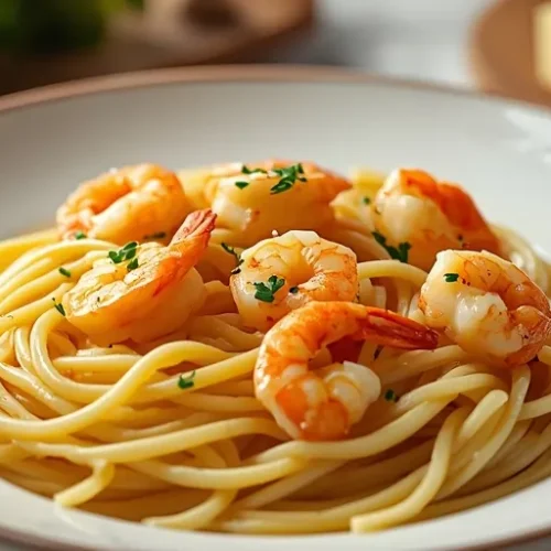 garlic butter shrimp pasta recipe