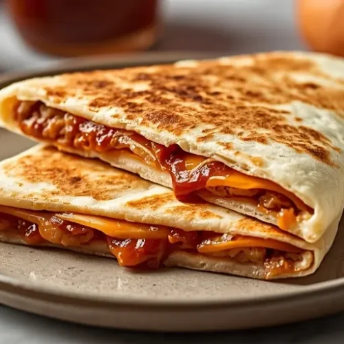 ground chicken bbq quesadilla recipe