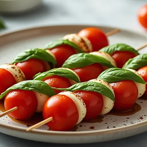 italian caprese skewers recipe