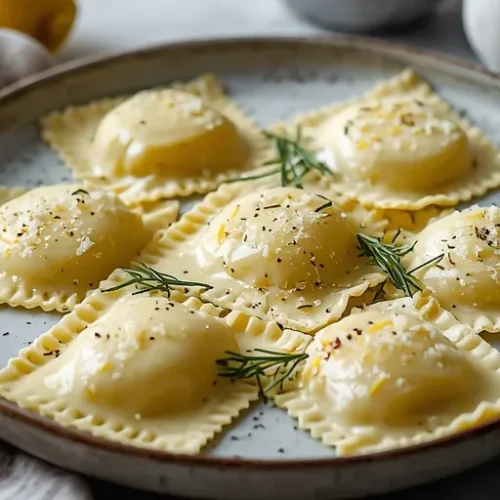 lemon ricotta ravioli recipe