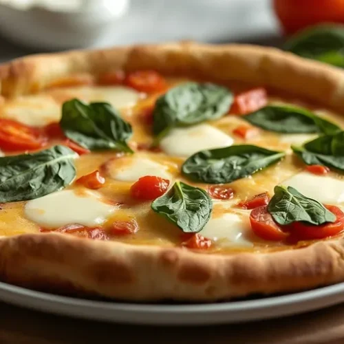 spinach veggie pizza recipe