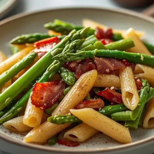 Turkey bacon asparagus pasta recipe