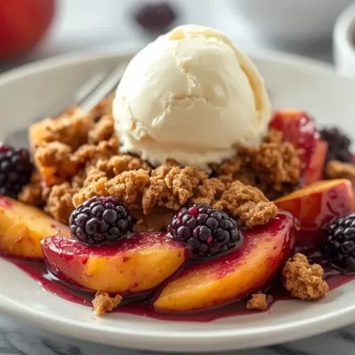 blackberry peach crisp recipe