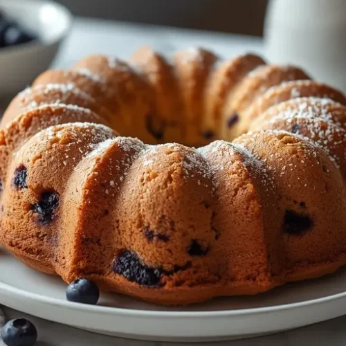 blueberry yogurt bundt loaf cake recipe