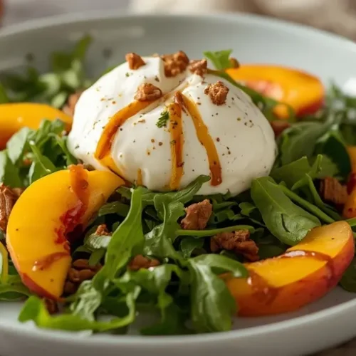 burrata peach salad recipe