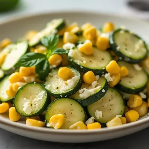creamy zucchini corn salad recipe