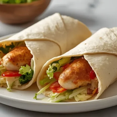 crispy chicken caesar wraps recipe