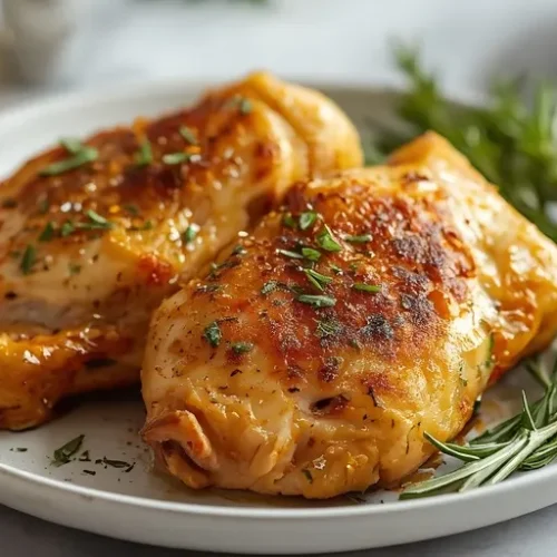 crispy garlic baked chicken thighs recipe