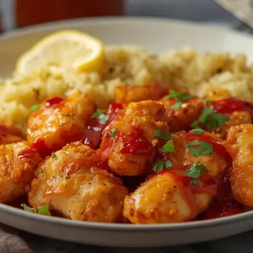 crispy hot honey chicken bowl recipe