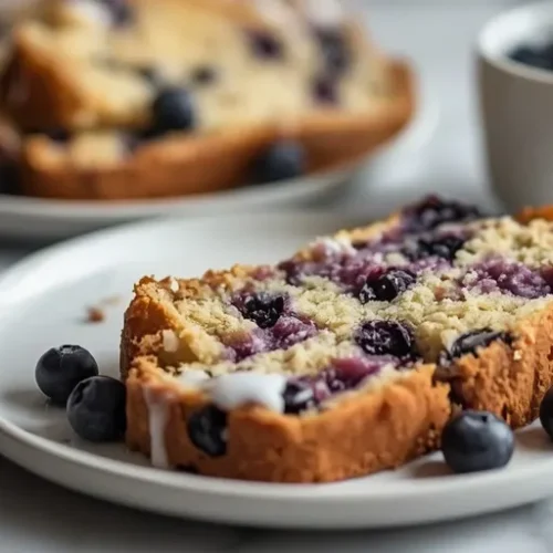 french blueberry yogurt loaf cake recipe