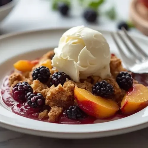 gluten free blackberry peach crisp recipe