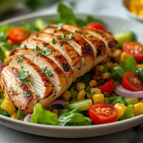 grilled chicken corn salad recipe