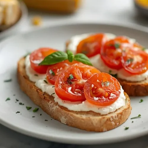 grilled corn and tomato ricotta toasts recipe