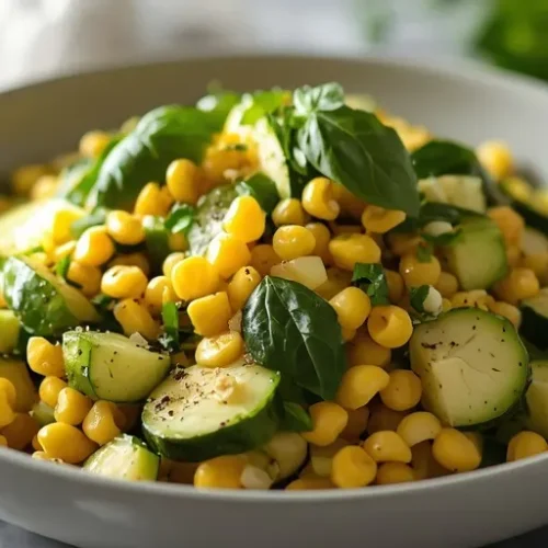 healthy zucchini corn salad recipe