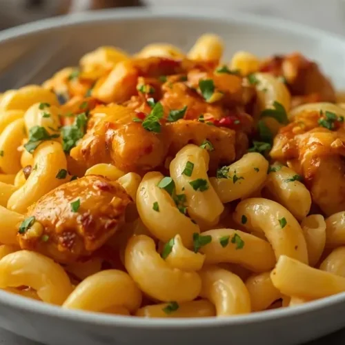 hot honey chicken mac and cheese bowl recipe