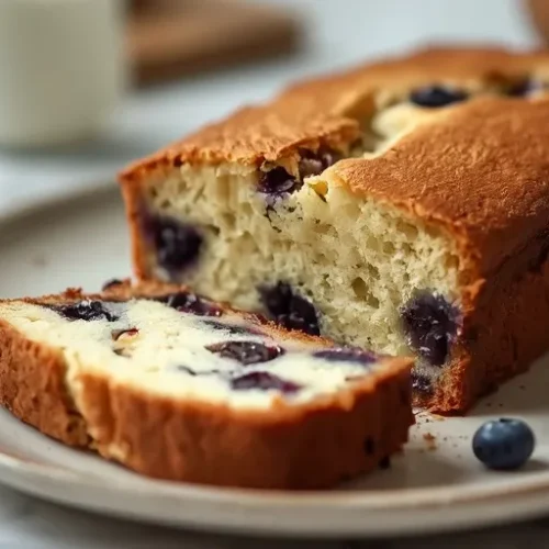 quick blueberry yogurt loaf cake recipe