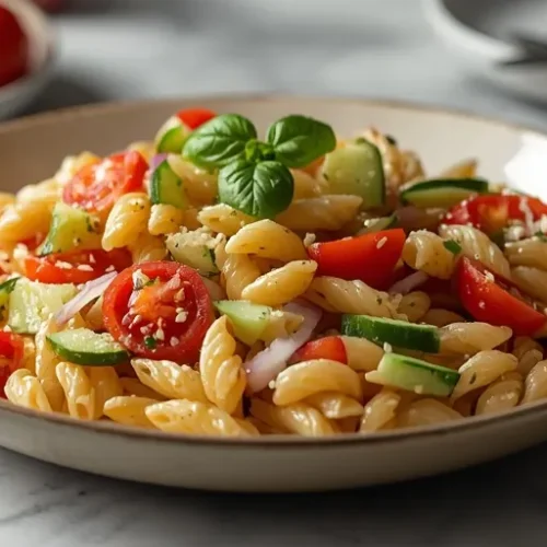 quick high protein pasta salad recipe