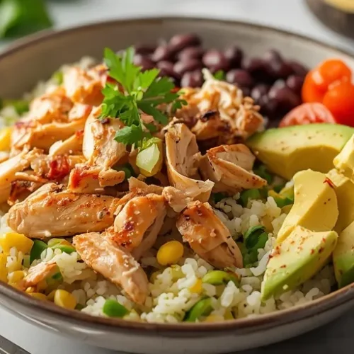 rotisserie chicken burrito bowl recipe