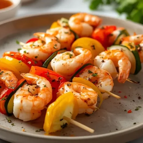 shrimp vegetable kabobs recipe