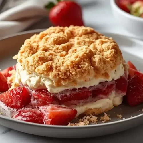 strawberry shortcake crumble topping recipe