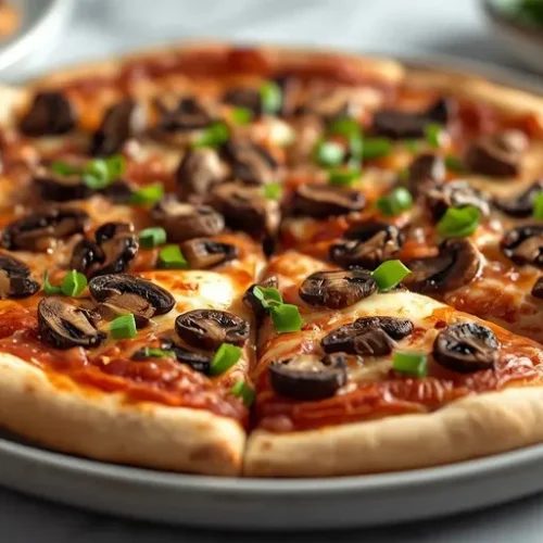 BBQ Mushroom Pizza recipe
