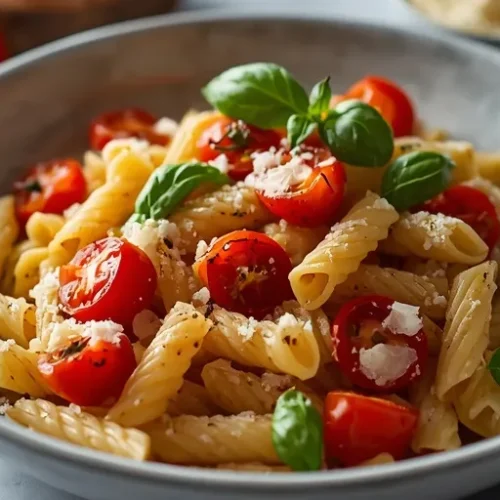 Blistered Tomato Pasta Salad recipe
