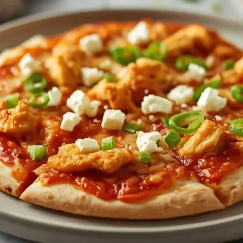 Buffalo Chicken Flatbread Pizza recipe