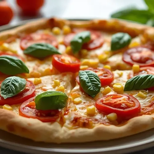 Corn Tomato Pizza recipe