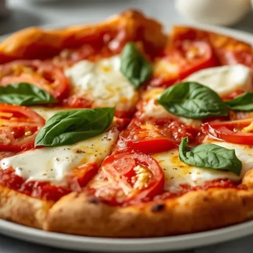 French Bread Margherita Pizza recipe