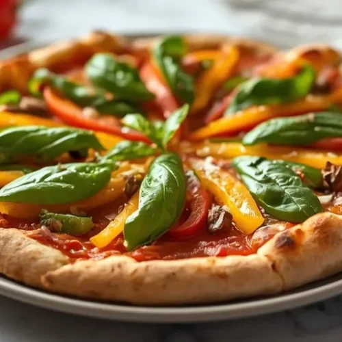 Garden Veggie Pan Pizza recipe