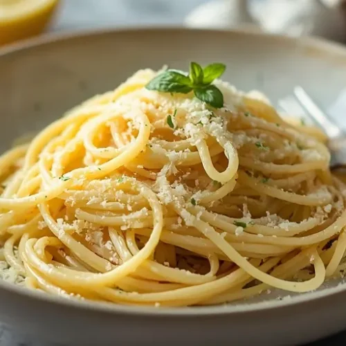 Garlic Lemon Parmesan Angel Hair recipe