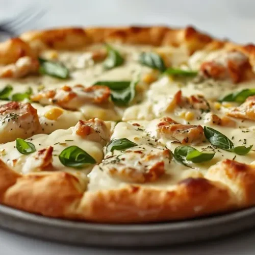 Garlic Parmesan Chicken Pizza recipe
