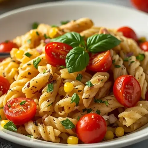 Grilled Corn Pasta Salad recipe