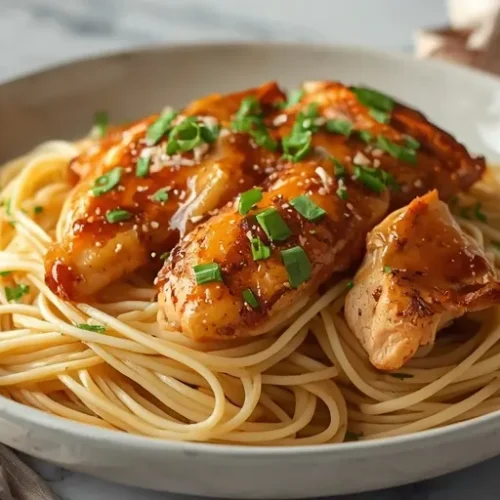Honey Garlic Chicken Pasta recipe