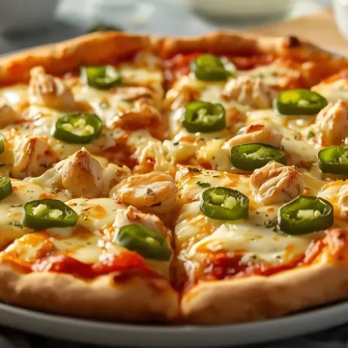 Jalapeño Popper Chicken Pizza recipe