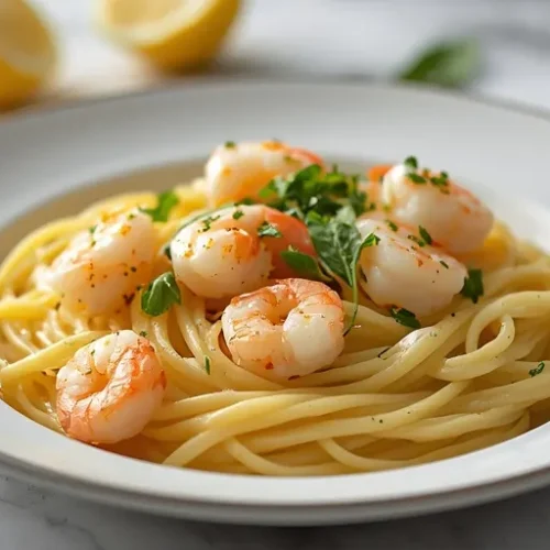 Lemon Butter Shrimp Pasta recipe