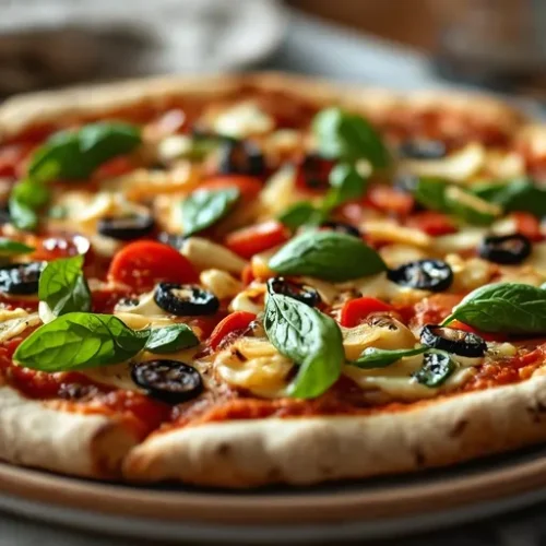 Mediterranean Veggie Pizza recipe