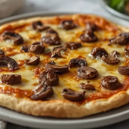 Roasted Garlic Mushroom Pizza recipe