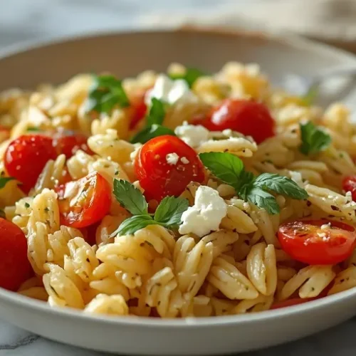 Roasted Tomato Orzo Salad recipe