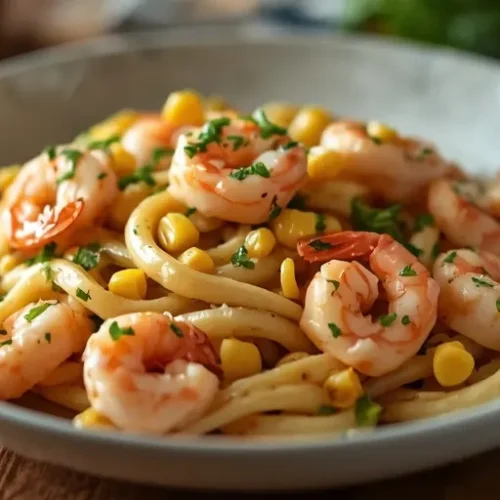 Shrimp Corn Pasta recipe