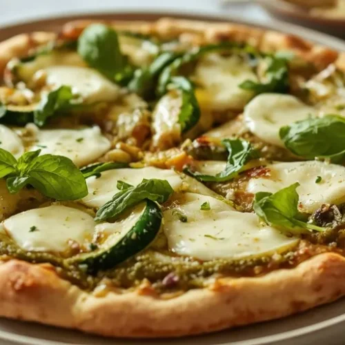 Summer Squash Pesto Pizza recipe